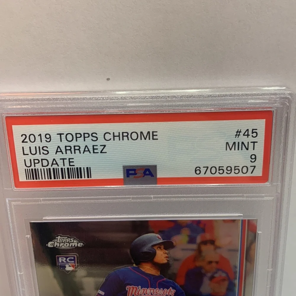 2019 Topps Chrome Luis Arraez Twins RC #45 PSA Graded Mint 9 (MISC7)